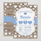 Invitation Valentine Little Sweetheart Premier 1er anniversai (Devant / Derrière)