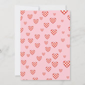 Invitation Valentine Love est dans la Fête des mariées Rose A (Dos)