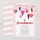 Invitation Valentine Petite Amoureuse Est Sur Le Chemin Baby (Devant / Derrière)