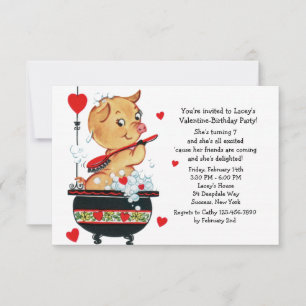 Invitation Valentine Piglet