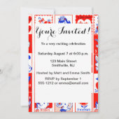 Invitation Valentine Retro Love Hugs Motif (Devant)