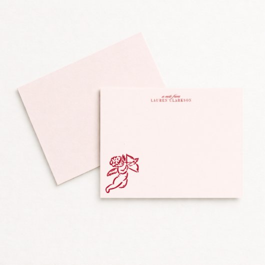 Invitation Valentine’s Day Cupid Note Card
