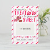 Invitation Valentine Teacher Appreciation Gift Card Holder (Debout devant)