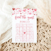 Invitation Valentine Trouvez l'invité Baby shower de Bingo