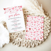 Invitation Valentine What's On Your Phone Baby shower Game