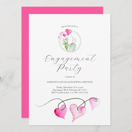 Invitation Valentines (Devant / Derrière)