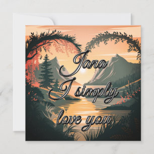 Invitation Valentine's Day card