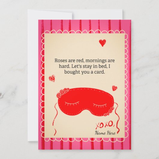 Invitation Valentines Day Card (Devant)
