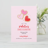 Invitation Valentine's Day Cookie Decorating Party (Debout devant)
