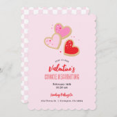 Invitation Valentine's Day Cookie Decorating Party (Devant / Derrière)