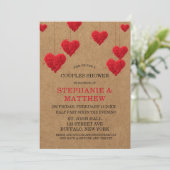 Invitation Valentine's Day Couples Douche (Debout devant)