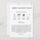 Invitation Valentines Day Journal Timeline Our Love Story (Dos)