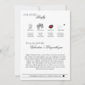 Invitation Valentines Day Newspaper Our Love Story Rose Lips (Dos)