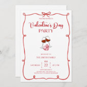 Invitation  Valentine's day party (Devant / Derrière)