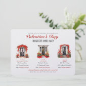 Invitation Valentine's Day Progressive Dinner Party (Debout devant)