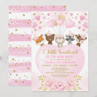 Valentines d'or rose amour bébé fille douche