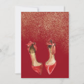 Invitation Valentines Filles Fête de nuit (Dos)