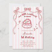 Invitation Valentines Hand Drawn Birthday (Devant)