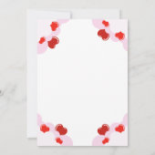 Invitation Valentines Jour Baby shower Coeurs d'invitation (Dos)