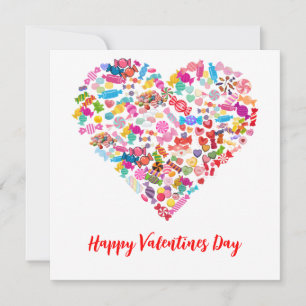 Invitation Valentines Jour Cadeaux Bonbons Coeur Conception
