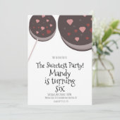 Invitation Valentines Jour Cookies Sweet Anniversaire (Debout devant)