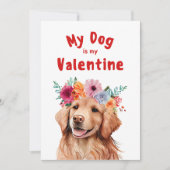 Invitation Valentines Jour Mignonne Chien Animal de compagnie (Devant)