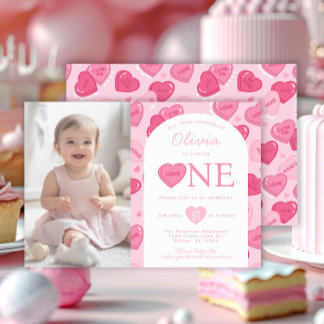 Invitation Valentines Sweetheart Candy Birthday Party