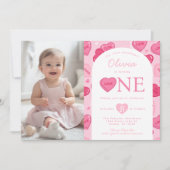 Invitation Valentines Sweetheart Candy Birthday Party (Devant)