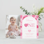 Invitation Valentines Sweetheart Candy Birthday Party (Debout devant)