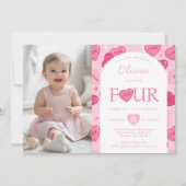 Invitation Valentines Sweetheart Candy Birthday Party (Devant)