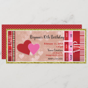 Invitation Valentine's Valentine Party Admettre un billet VIP