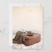 Invitation Valise Chapeau Rouge à Lèvres Fête de Retraite (Dos)