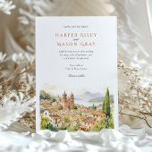 Invitation Vallée de Bravo Mexique Aquarelle pittoresque