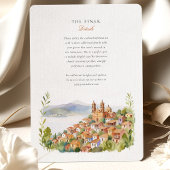 Invitation Vallée de Bravo Mexique Aquarelle pittoresque