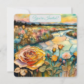 Invitation Vallée de la rivière Rose d'or lever de soleil Mar (Devant)