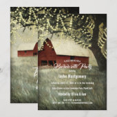 Invitation Vallée de Red Barn, Conception de ferme rustique (Devant / Derrière)