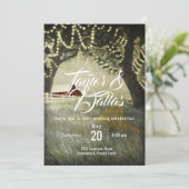 Invitation Vallée de Red Barn, Conception de ferme rustique (Debout devant)