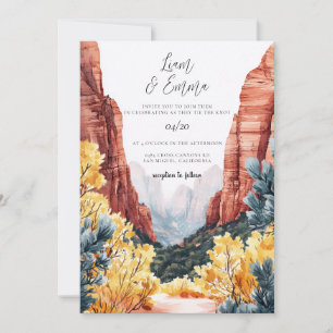 Invitation Vallée de Zion Canyon Utah
