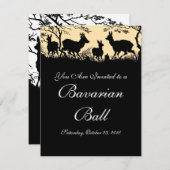 Invitation Valse d'automne de style/invitation (Devant / Derrière)