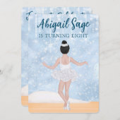 Invitation Valse des flocons de neige Nutcracker Ballet Anniv (Devant / Derrière)