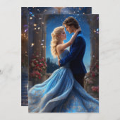 Invitation Valse du soir enchantée (Devant / Derrière)