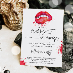 Invitation Vampes Et Vampires Halloween Cocktail Party Soiree