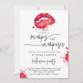 Invitation Vampes Et Vampires Halloween Cocktail Party Soiree (Devant)