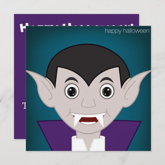 Invitation Vampire (Devant / Derrière)