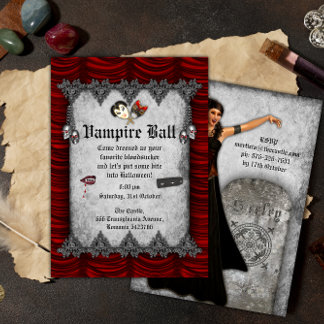 Invitation Vampire Ball Halloween