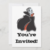 Invitation Vampire de dracula éffrayant (Devant)
