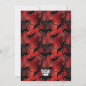 Invitation Vampire Dents Halloween Rouge sang Costume Party (Dos)