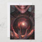 Invitation Vampire femelle souriant avec un orbe (Dos)