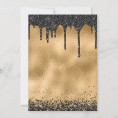 Invitation Vampire Lèvres de Parties scintillant noire Adulte (Dos)