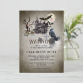Invitation Vampire victorien gothique Parti d'Halloween (Debout devant)
